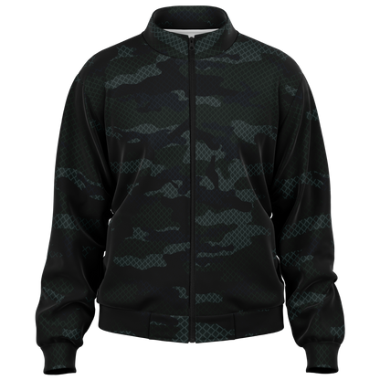 Camo Jacket | Military Dark Green & Black | Unisex