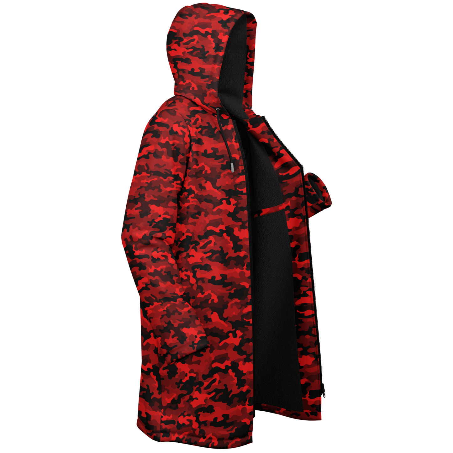 Army Red Camo Cloak With a Zipper | Ribooa