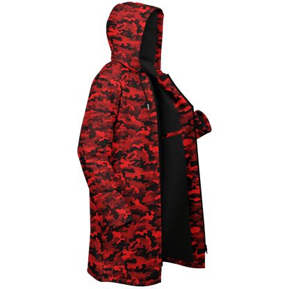 Army Red Camo Cloak With a Zipper | Ribooa