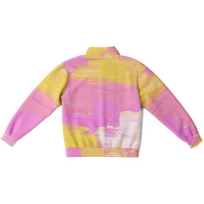 Pink & Yellow Abstract Track Jacket | HD Print