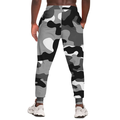 Camo Track Pants | Gray Black & White