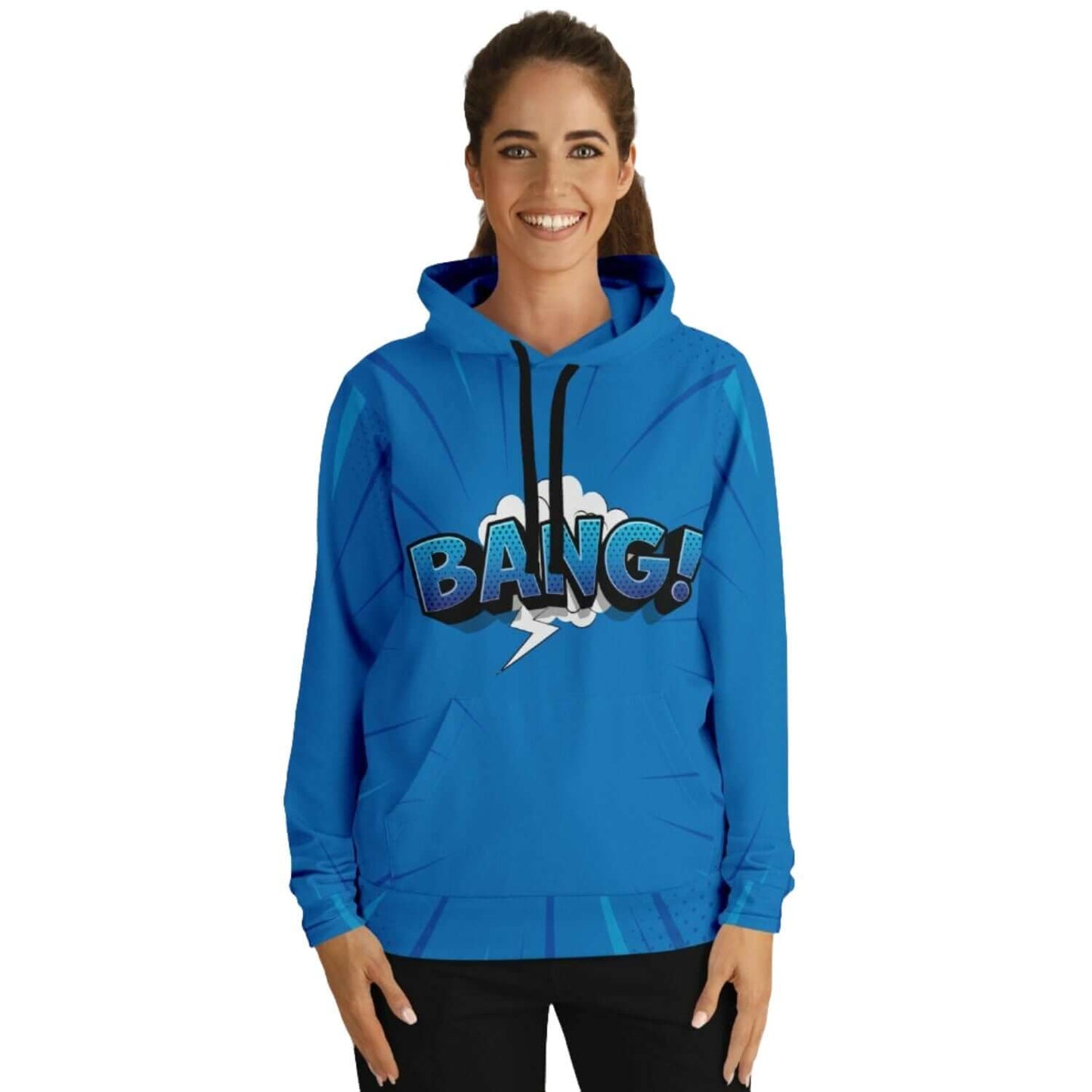 Bang! Blue Hoodie | Pop Art HD