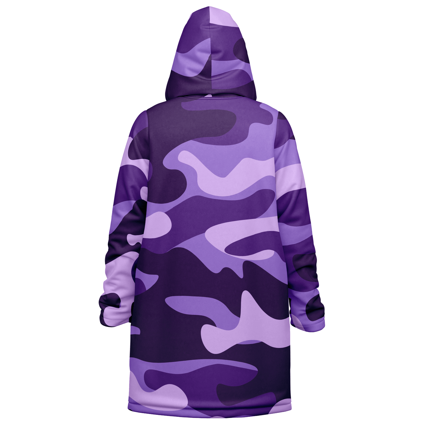 Purple Grape & Mauve Camo Cloak With a Zipper