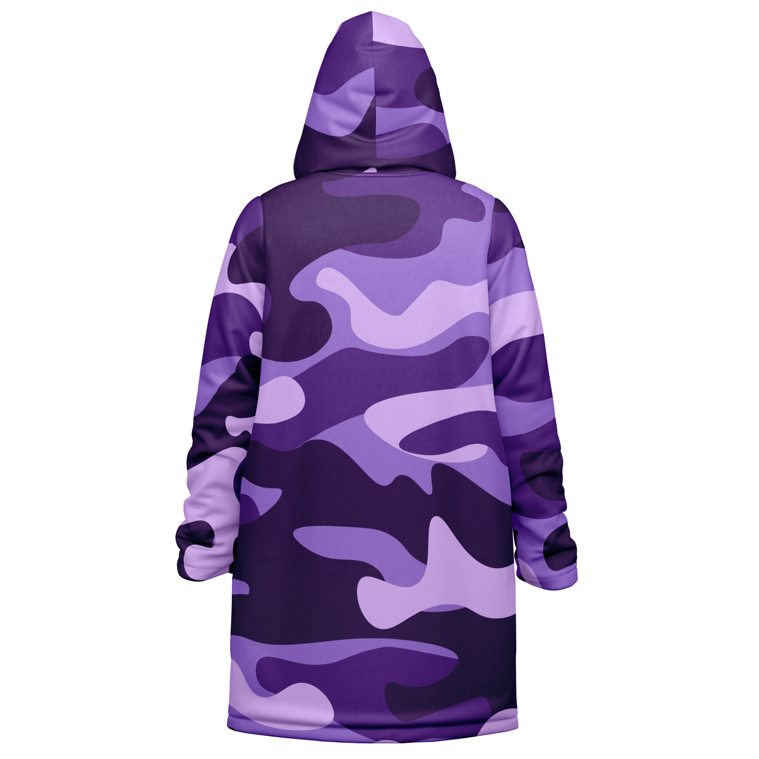 Purple Grape & Mauve Camo Cloak With a Zipper