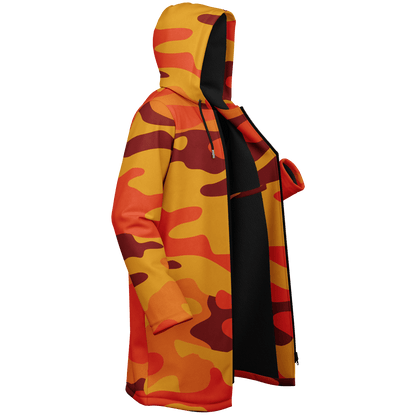 Orange & red Camo Cloak With a Zipper