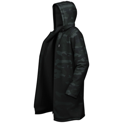 Military Dark Green Camo Cloak With a Zipper