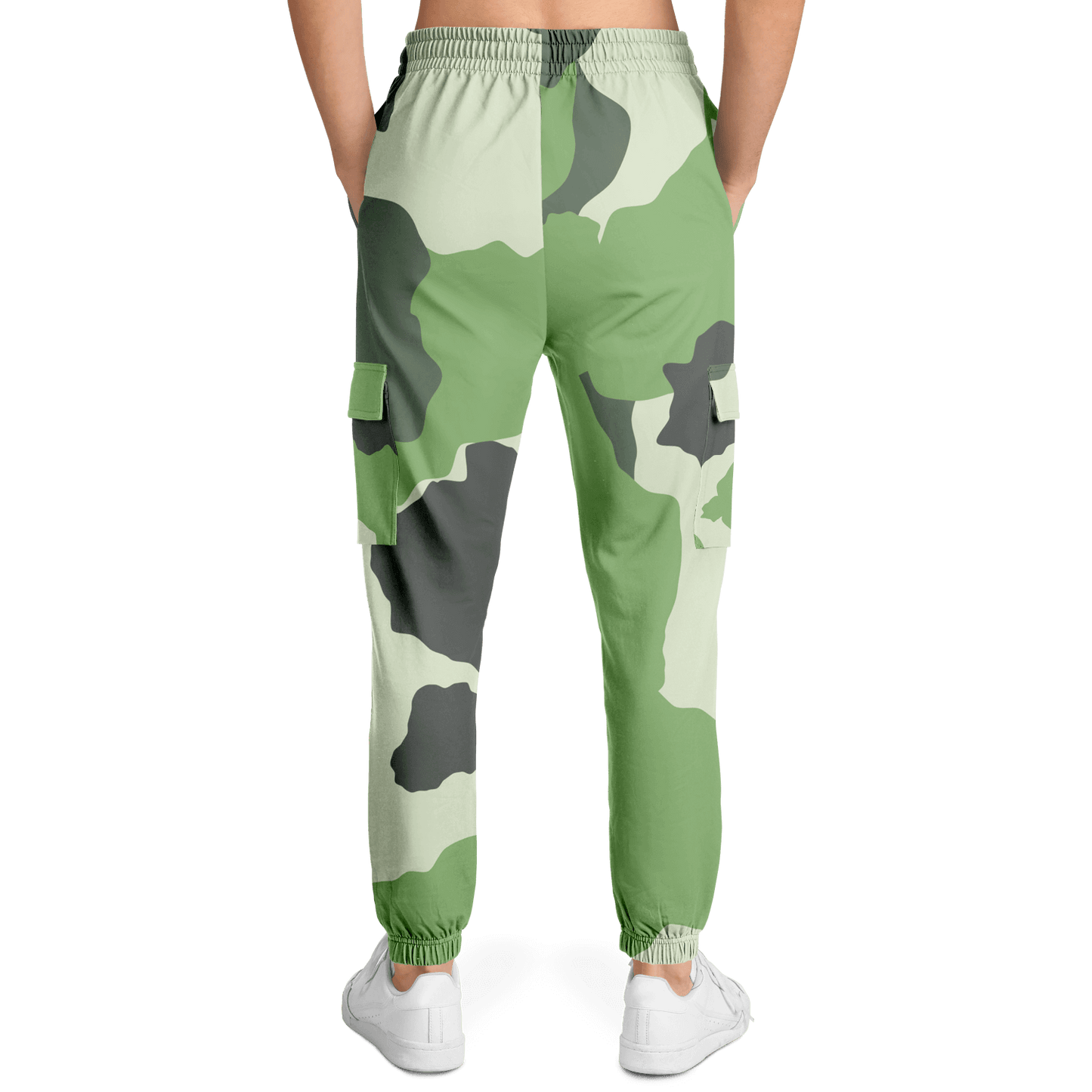 Commando Cargo Sweatpants | Green HD Print