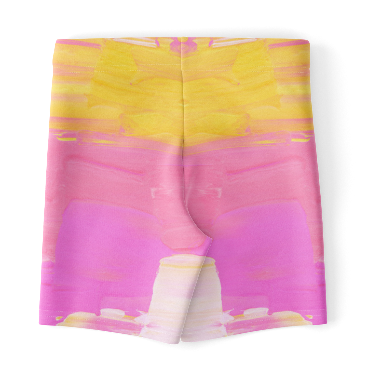 Pink & Yellow Legging Shorts | HD Print