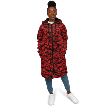 Army Red Camo Cloak With a Zipper | Ribooa