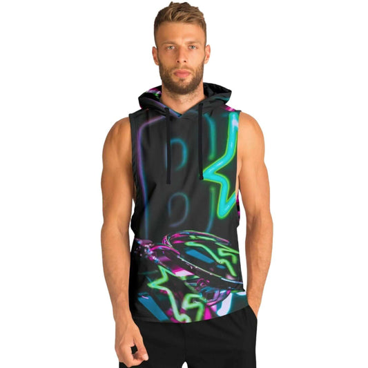 Sleeveless Hoodie For Men | Neon Funk