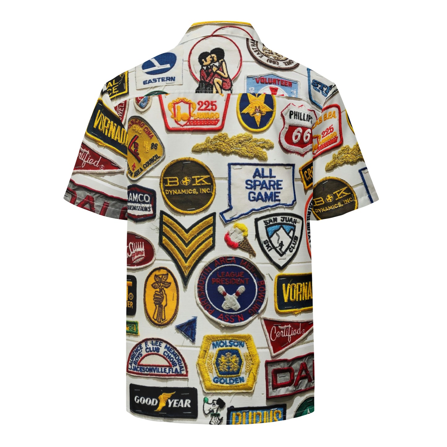 Funky Patches Button Shirt