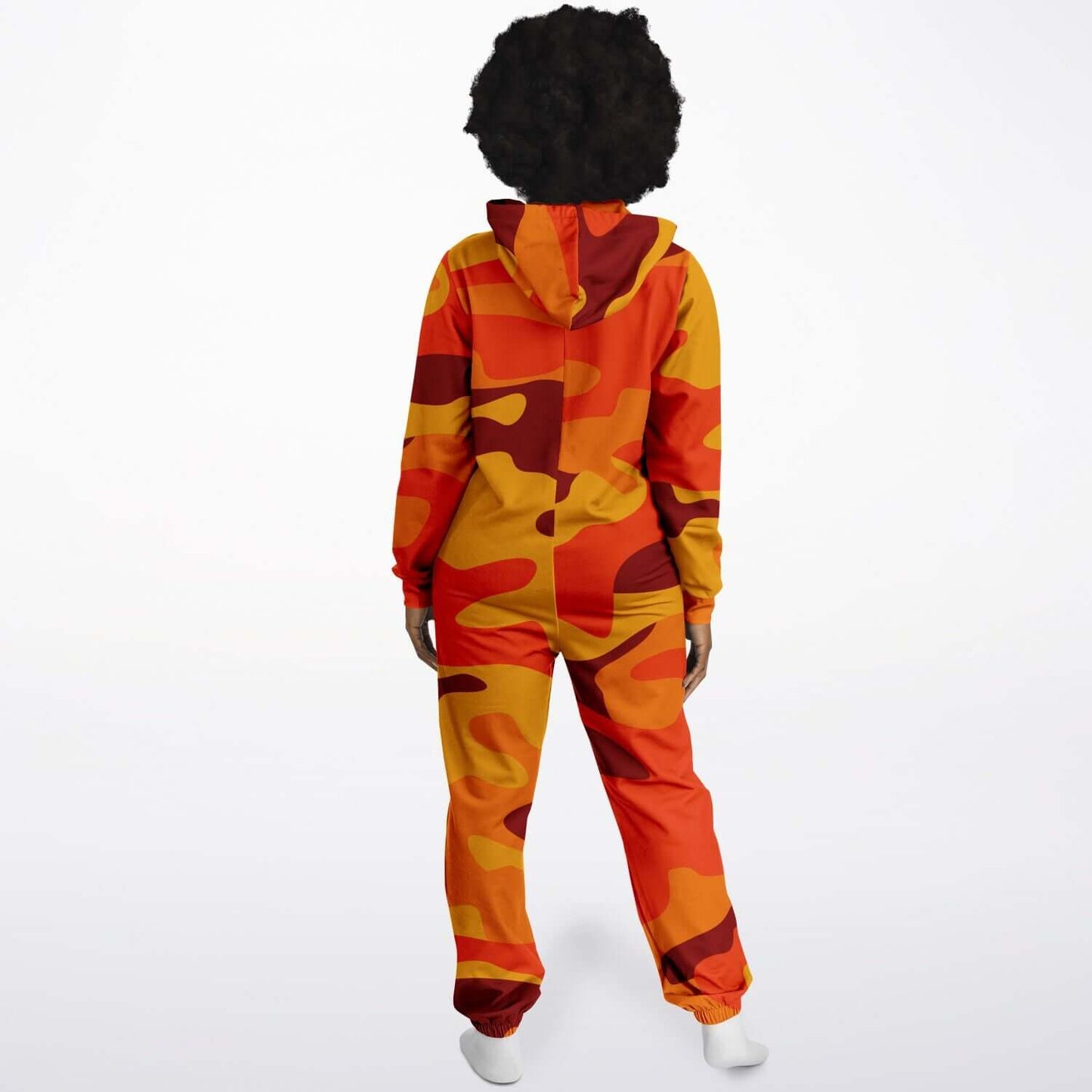 Camo Jumpsuit | California Orange & Red Berry