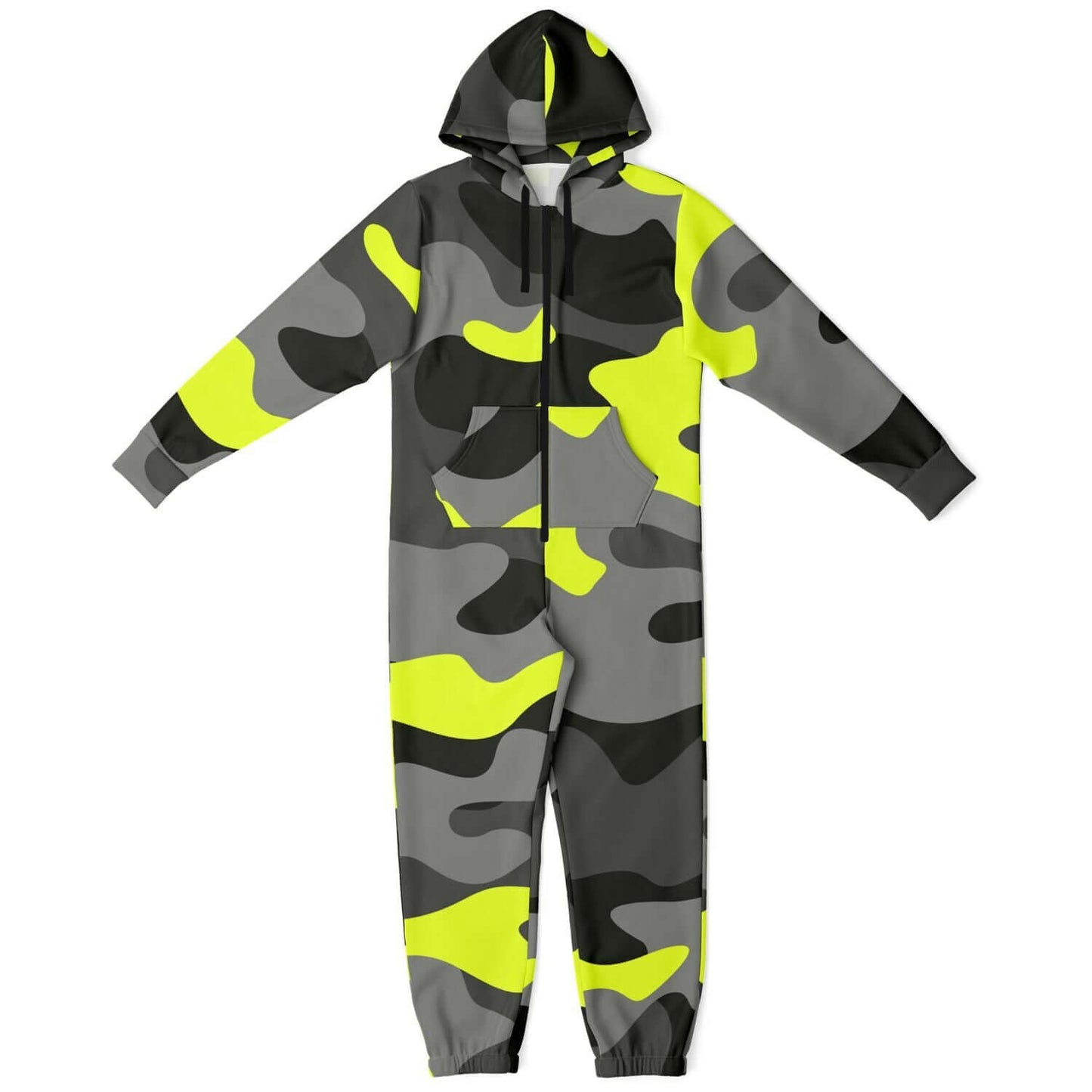 Camo Jumpsuit | Black Gray & Yellow