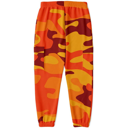 California Orange & Red Berry Camouflage Cargo Sweatpants