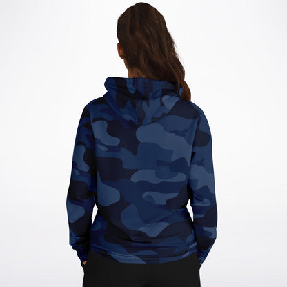 Sweat à capuche camouflage | Bleu foncé | Unisexe HD