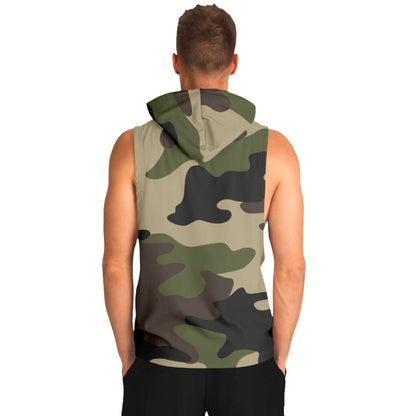 Mongoose Green & Olive Camo Sleeveless Hoodie