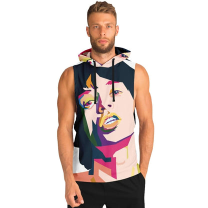 Mick Jagger Sleeveless Hoodie For Men