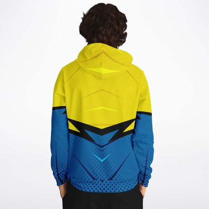 Super! | Blue & Yellow Pop Art Hoodie