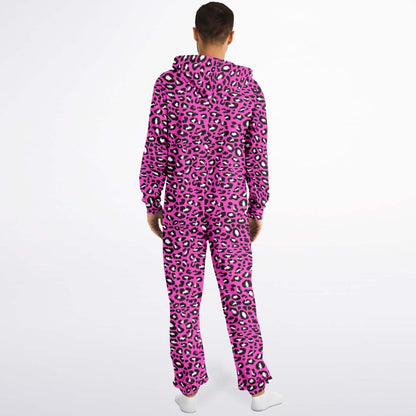 Leopard Jumpsuit | Black & Pink Pattern