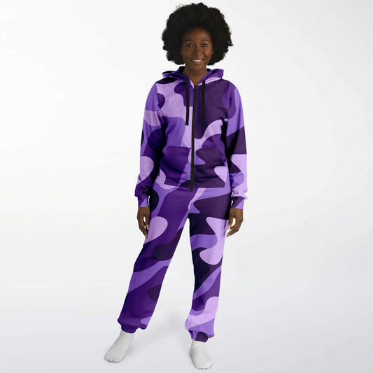 Camo Jumpsuit | Purple Grape & Mauve