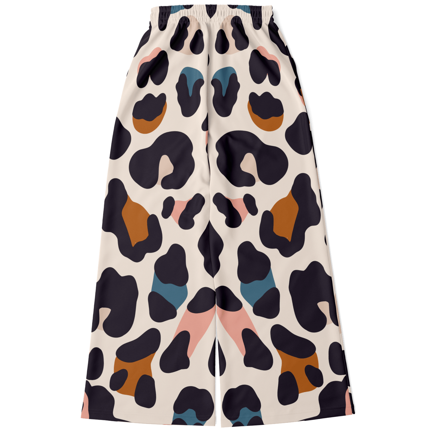 Women's Wide Leg Pants | Leopard Pastel HD Print