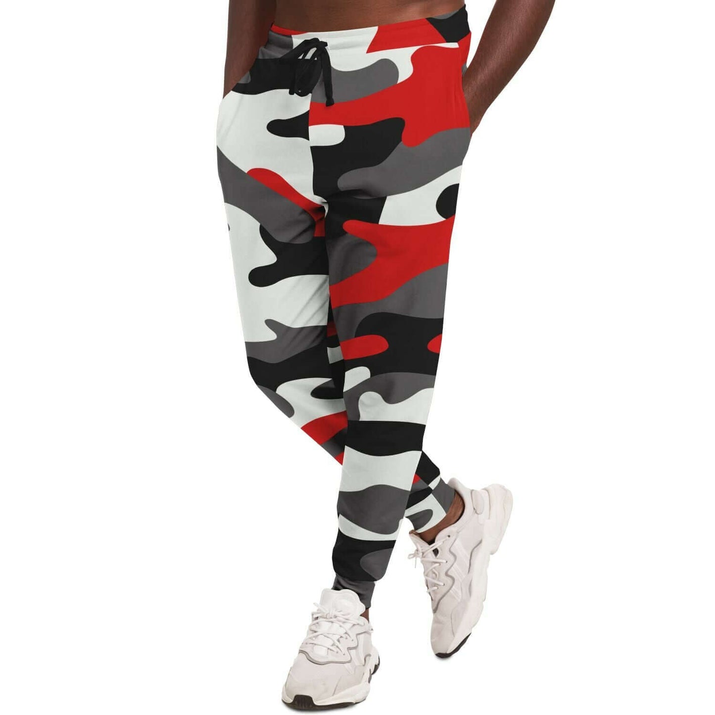 Camo Track Pants | Milano Red Black & White