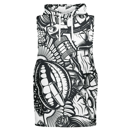 Sleeveless Hoodie For Men | Skulls Machine