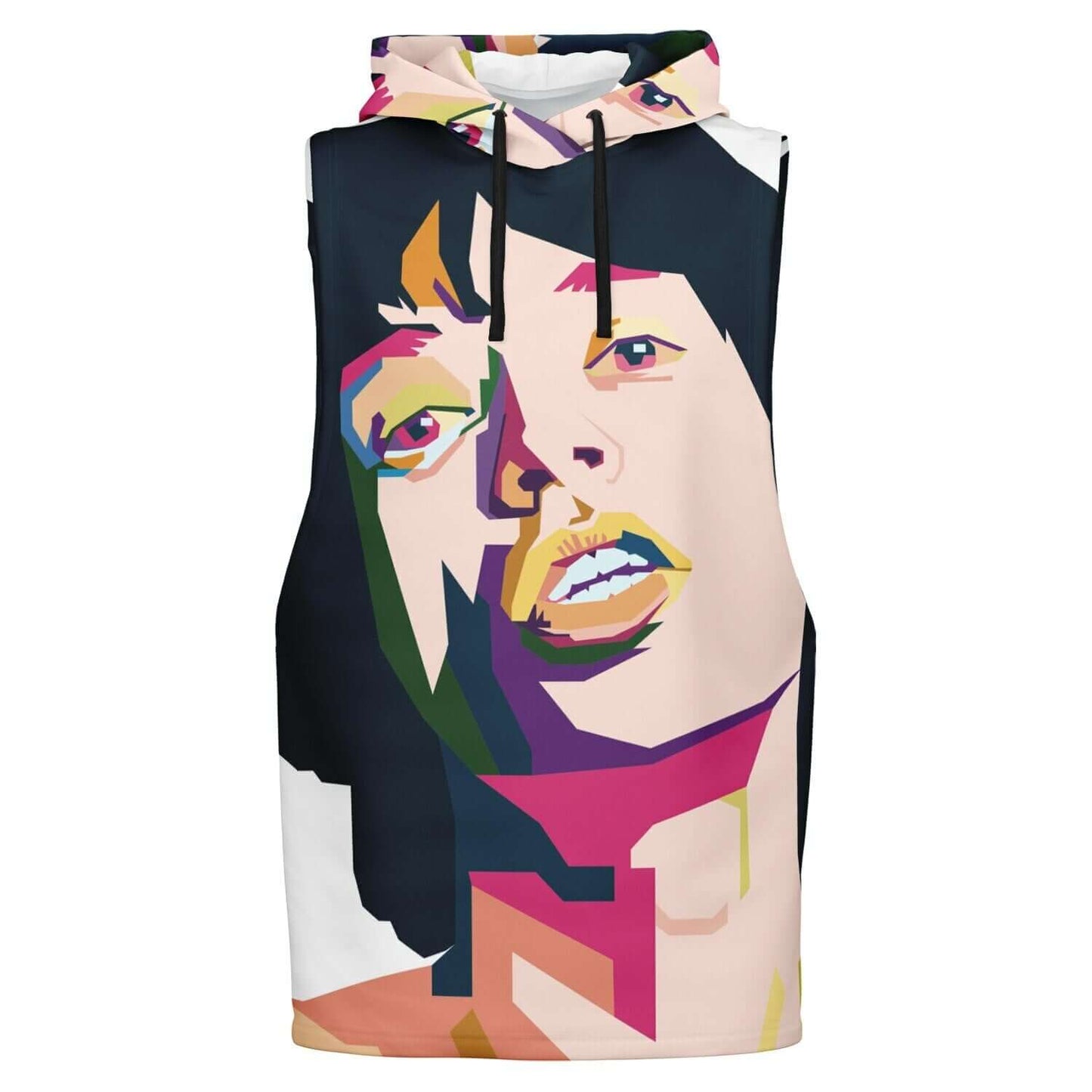 Mick Jagger Sleeveless Hoodie For Men