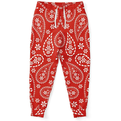 Red Bandana Track Pants | HD Print | Unisex