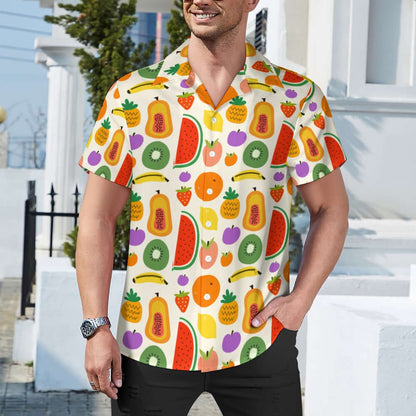 Summer Fruits Cuban Collar Shirt