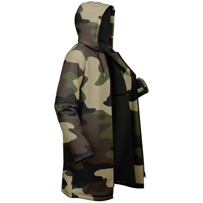 Classic Green Camo Cloak With a Zipper