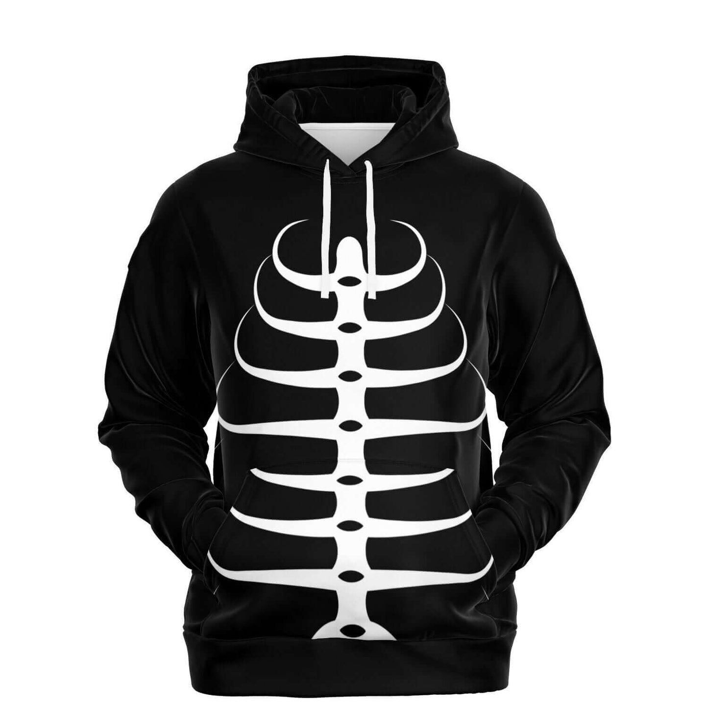 Rib Cage Hoodie | Black & White