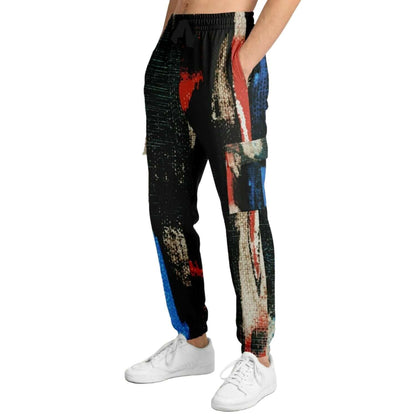 Abstract Cargo Sweatpants | Art HD Print