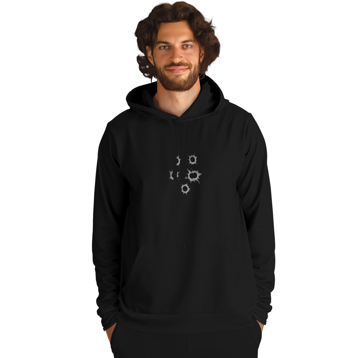 Bullet Holes Hoodie | Unisex Black