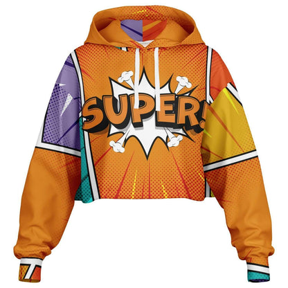 SUPER! Cropped Hoodie For Women