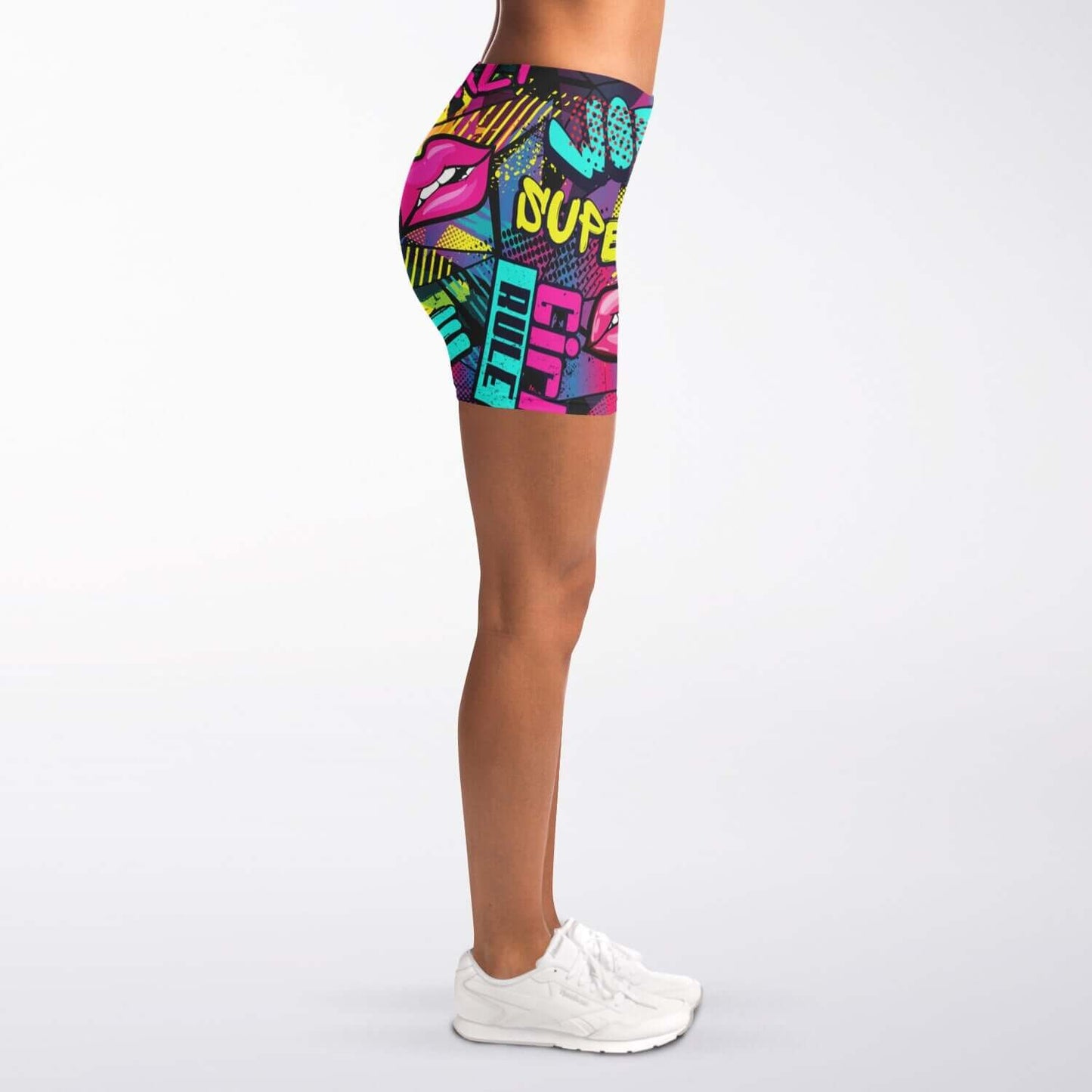 Short Leggings | Hot Lips Pop Art