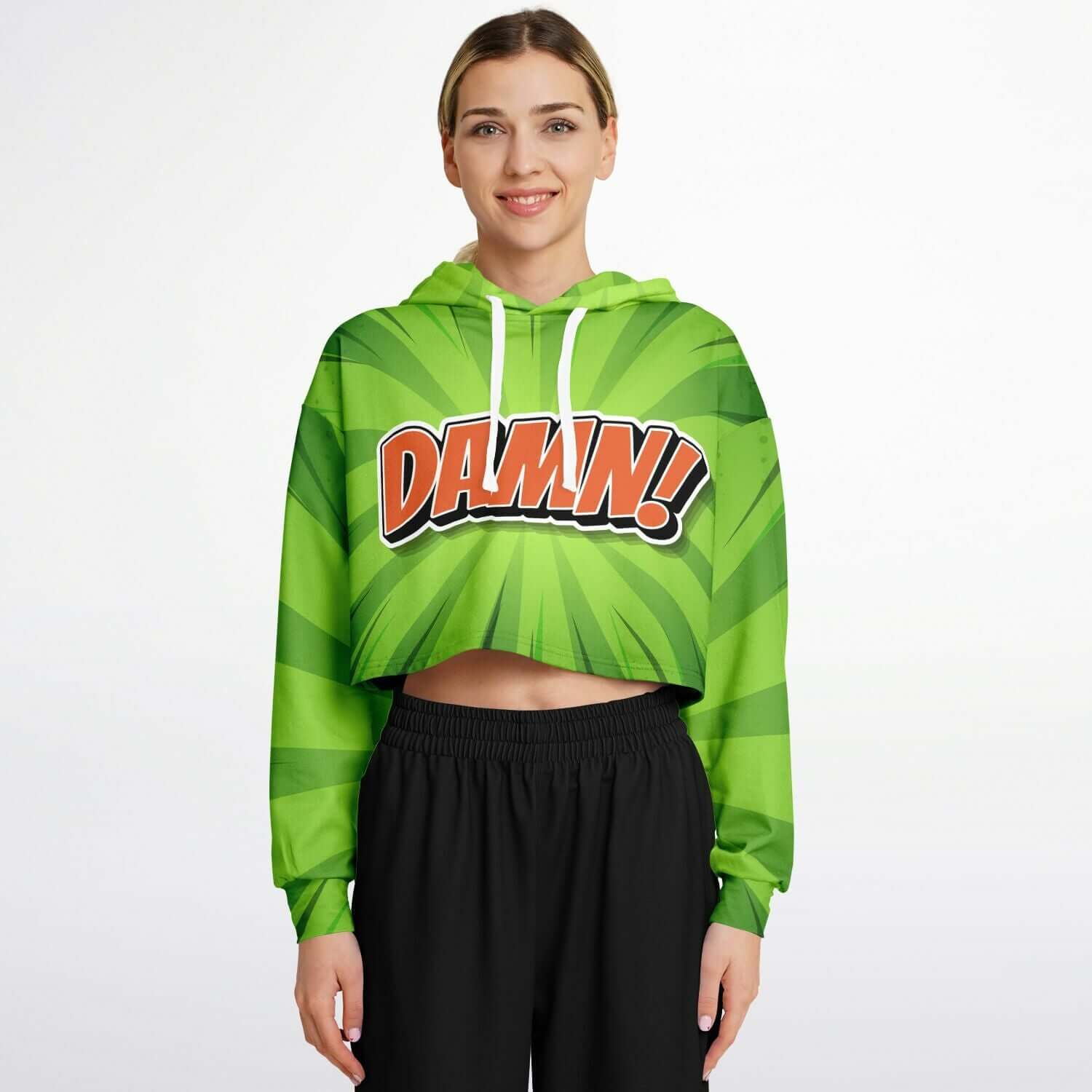 DAMN! Cropped Hoodie For Women