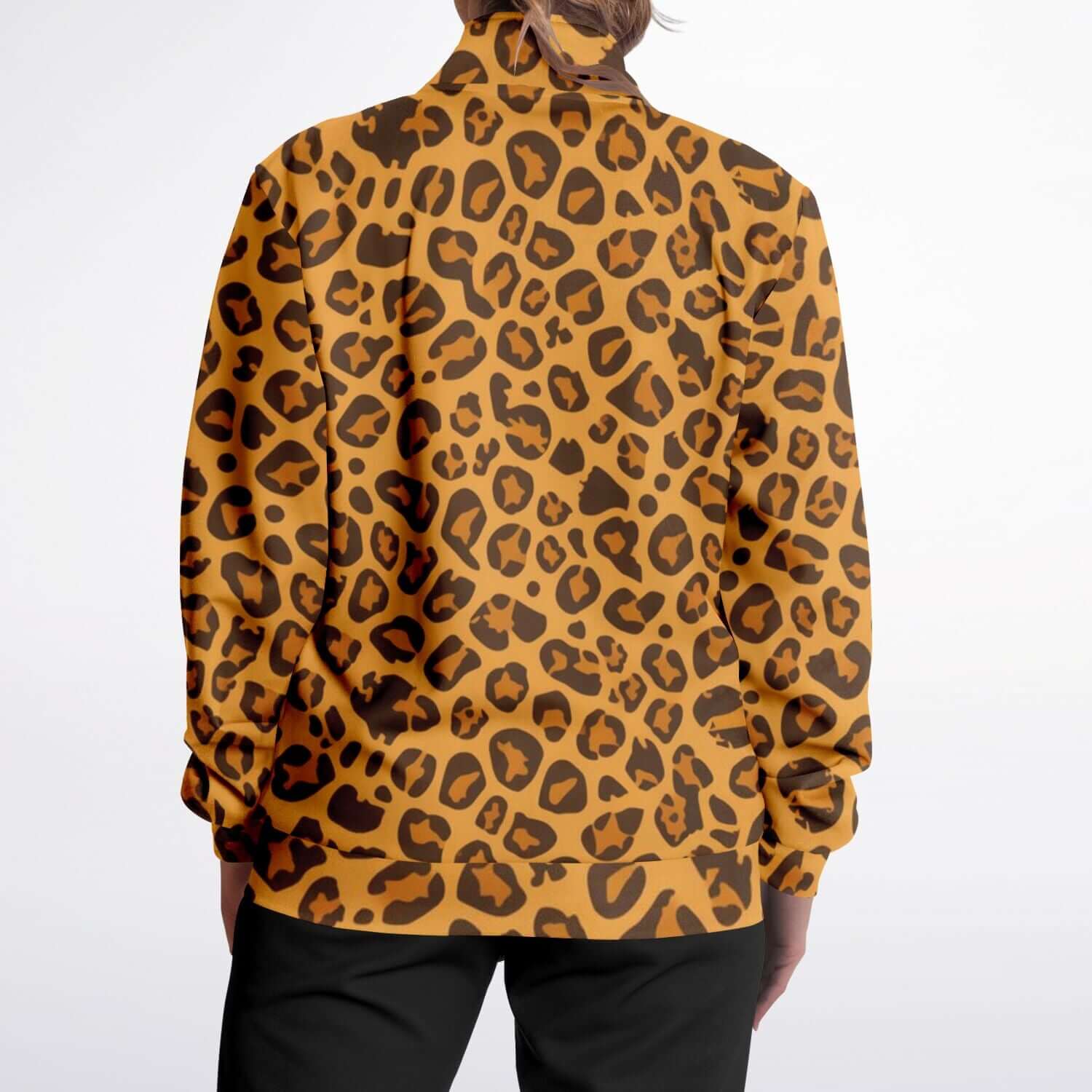 Leopard Track Jacket | Yellow Orange HD Print