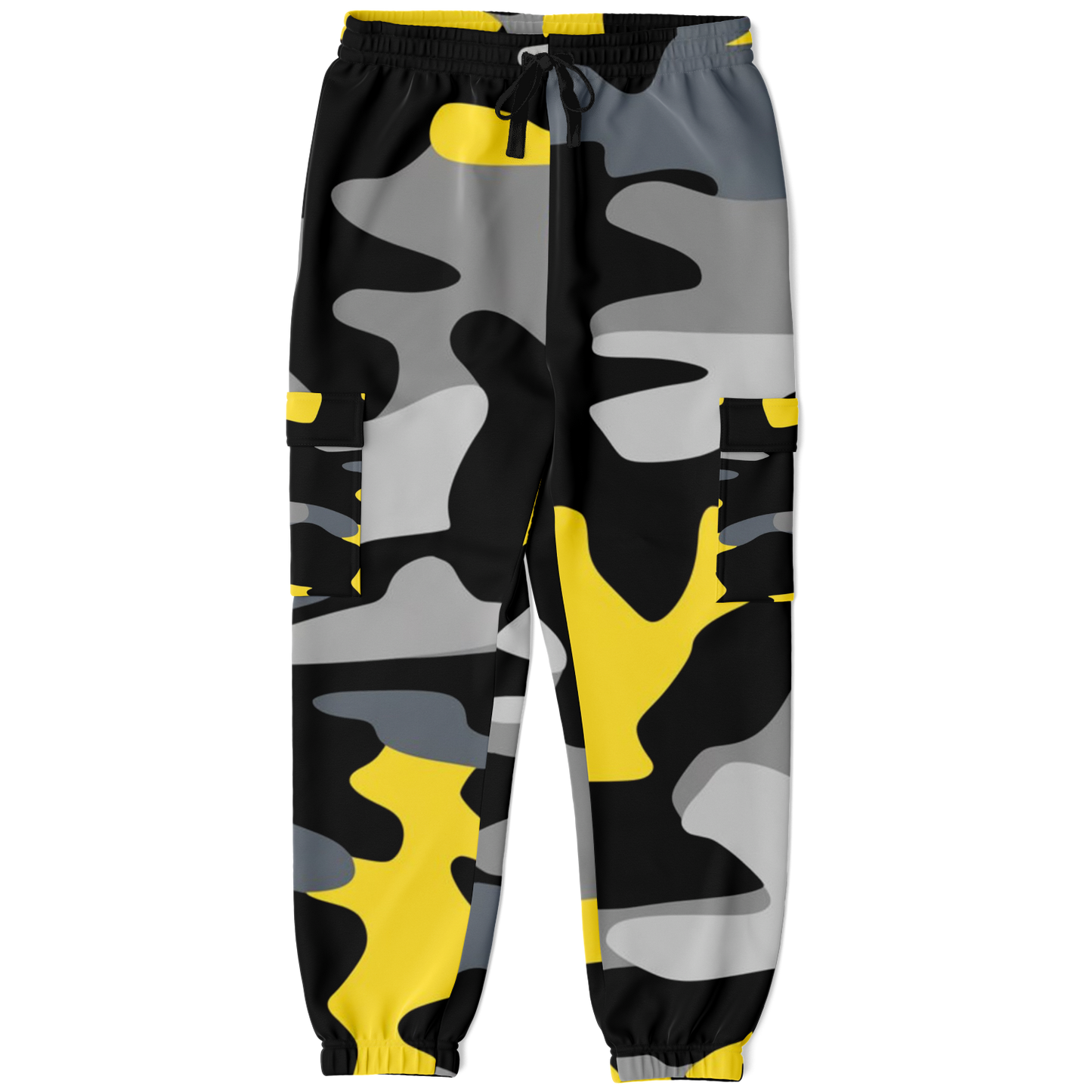 Black & Yellow Commando Cargo Sweatpants | HD Print