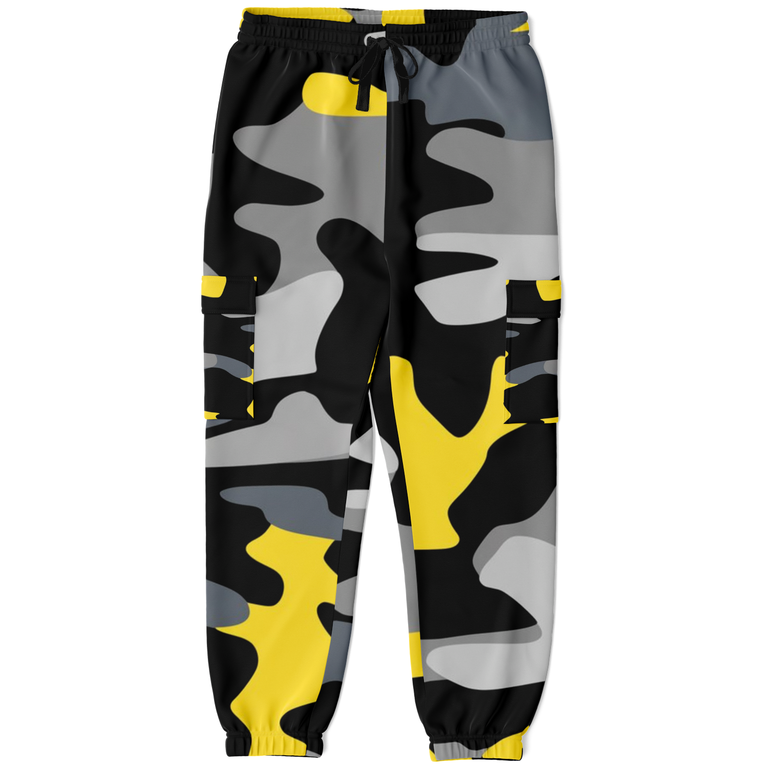 Black & Yellow Commando Cargo Sweatpants | HD Print