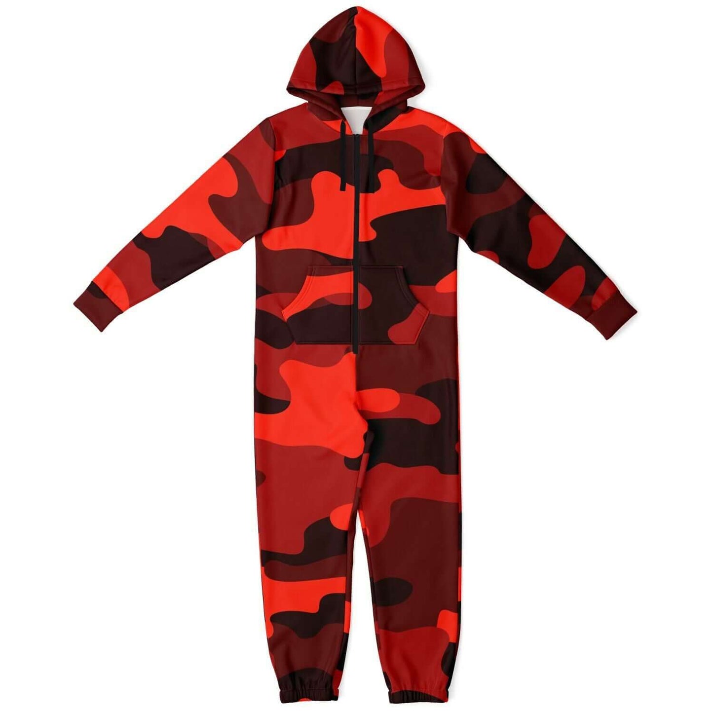 Camo Jumpsuit | Scarlet Red & Black