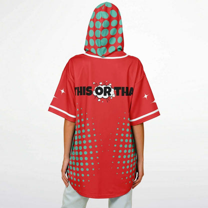 Hooded Baseball Jersey | HD Print - Ribooa