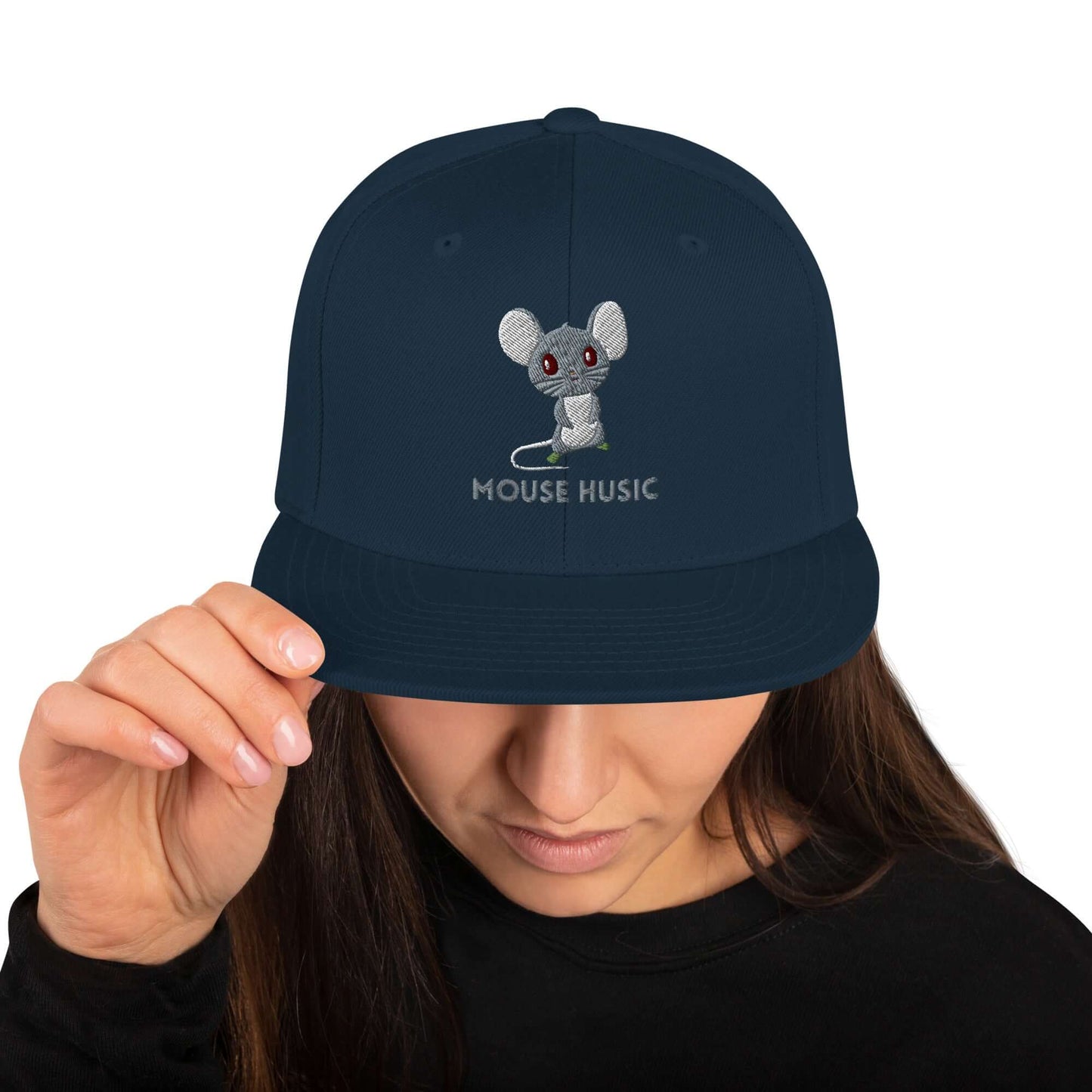 Mouse Husic Snapback Hat - Ribooa
