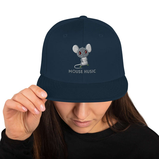 Mouse Husic Snapback Hat - Ribooa