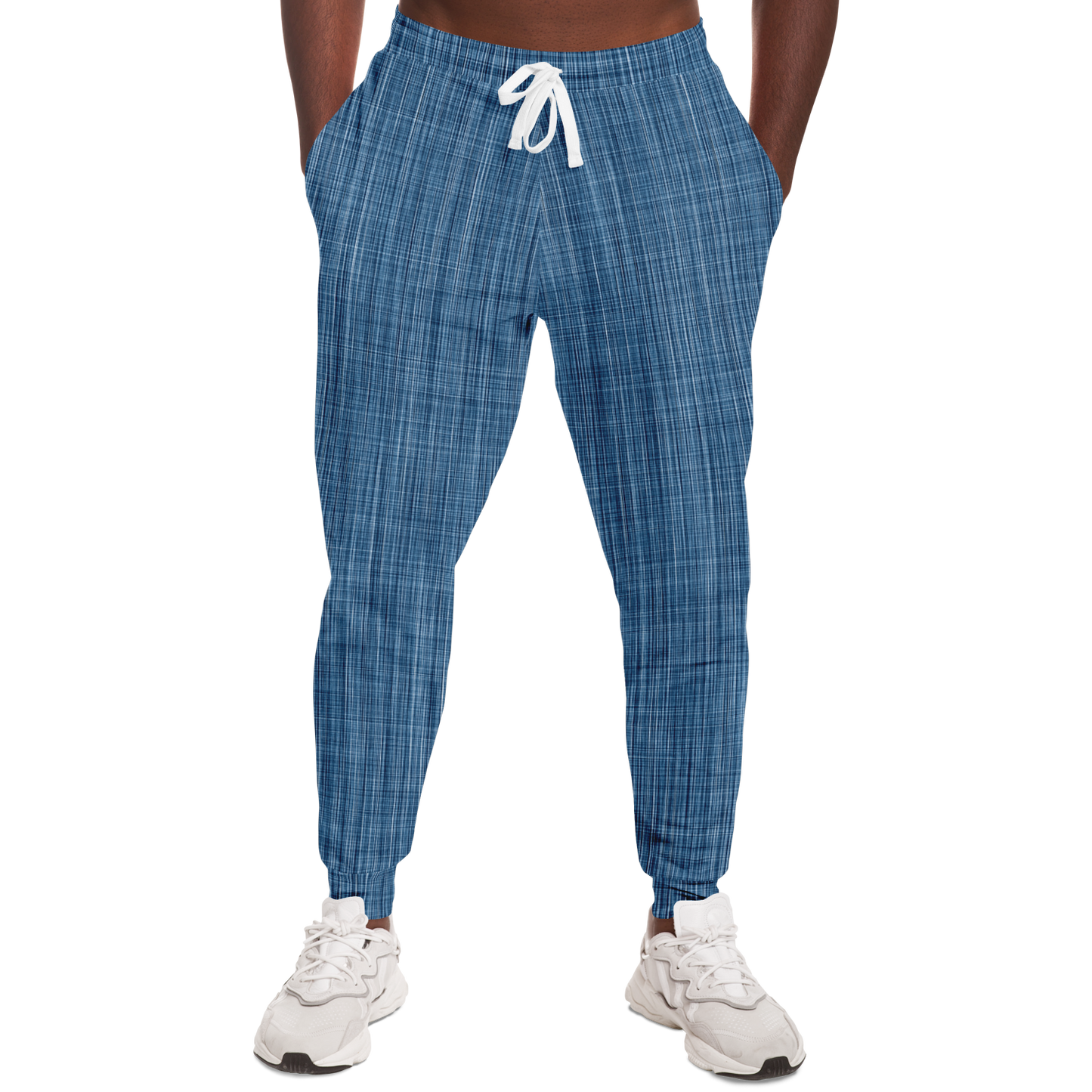 Denim Joggers | Blue Fabric Texture Design