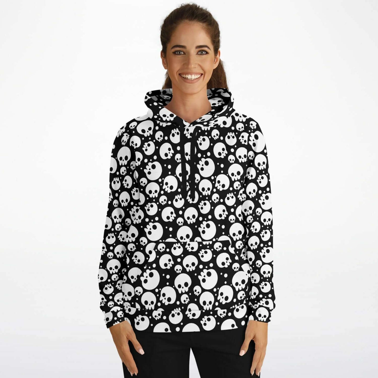 Skulls Hoodie | Black & White HD Print