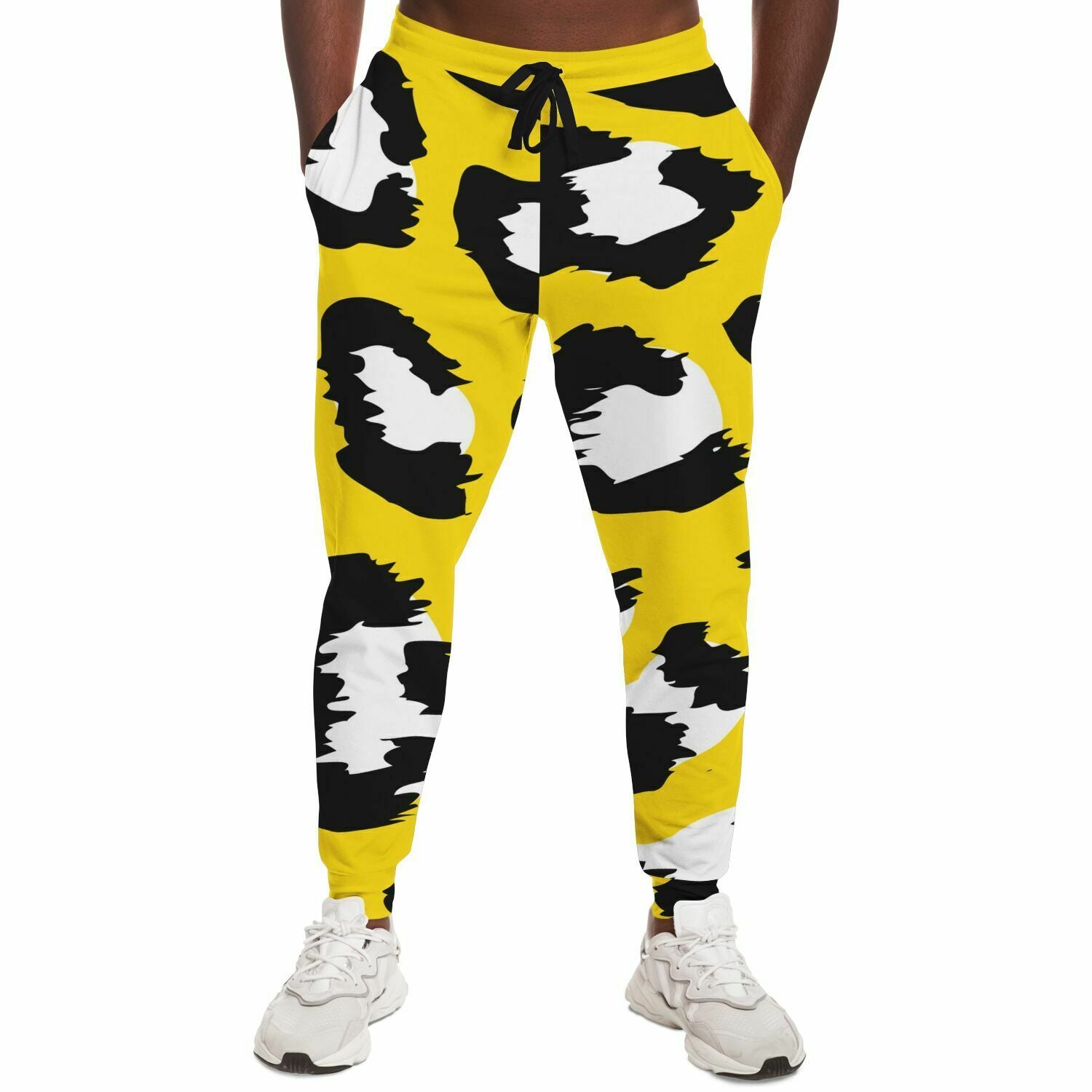 Yellow Leopard Track Pants For Men | HD Print