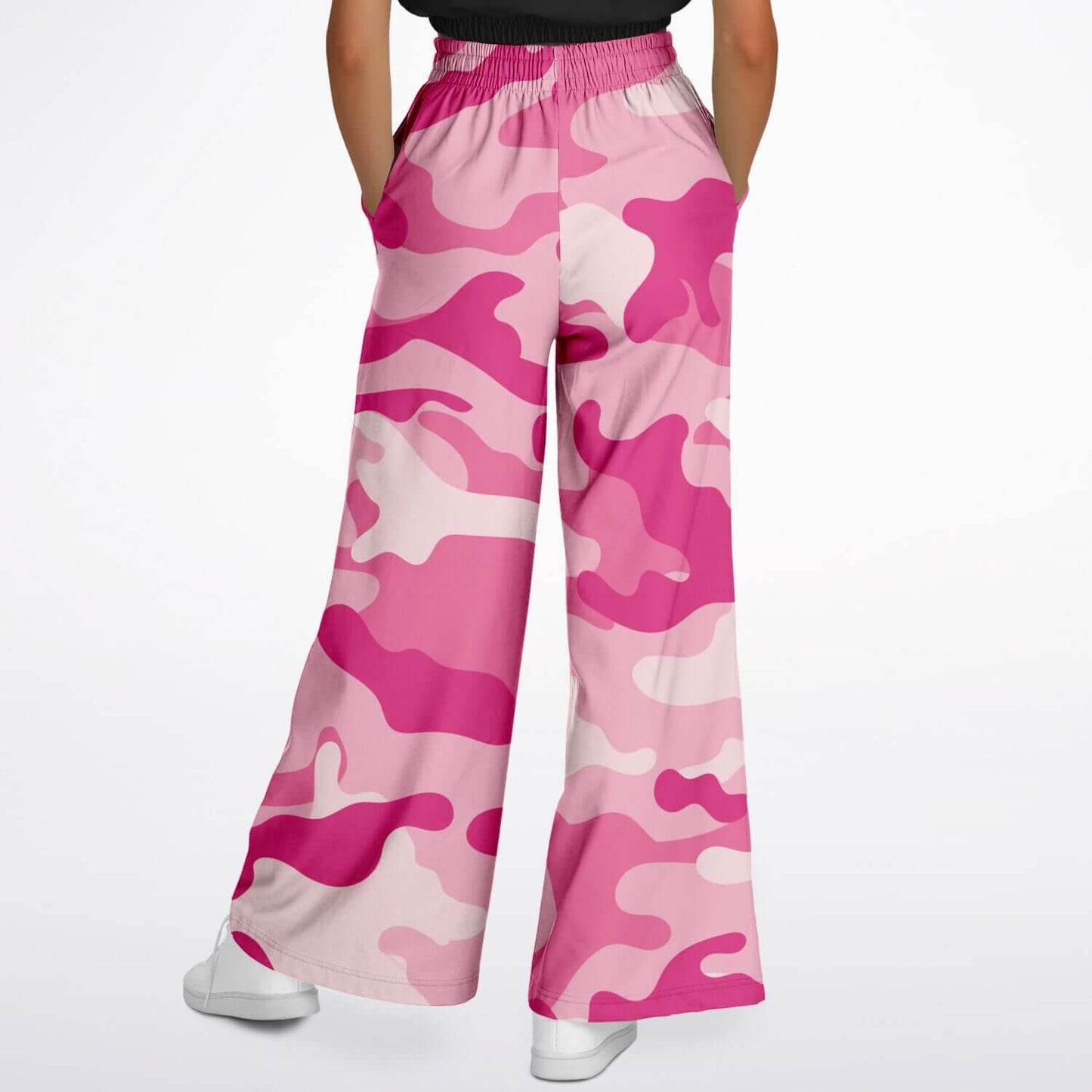 Camo Wide Leg Pants For Women | Lavender Pink