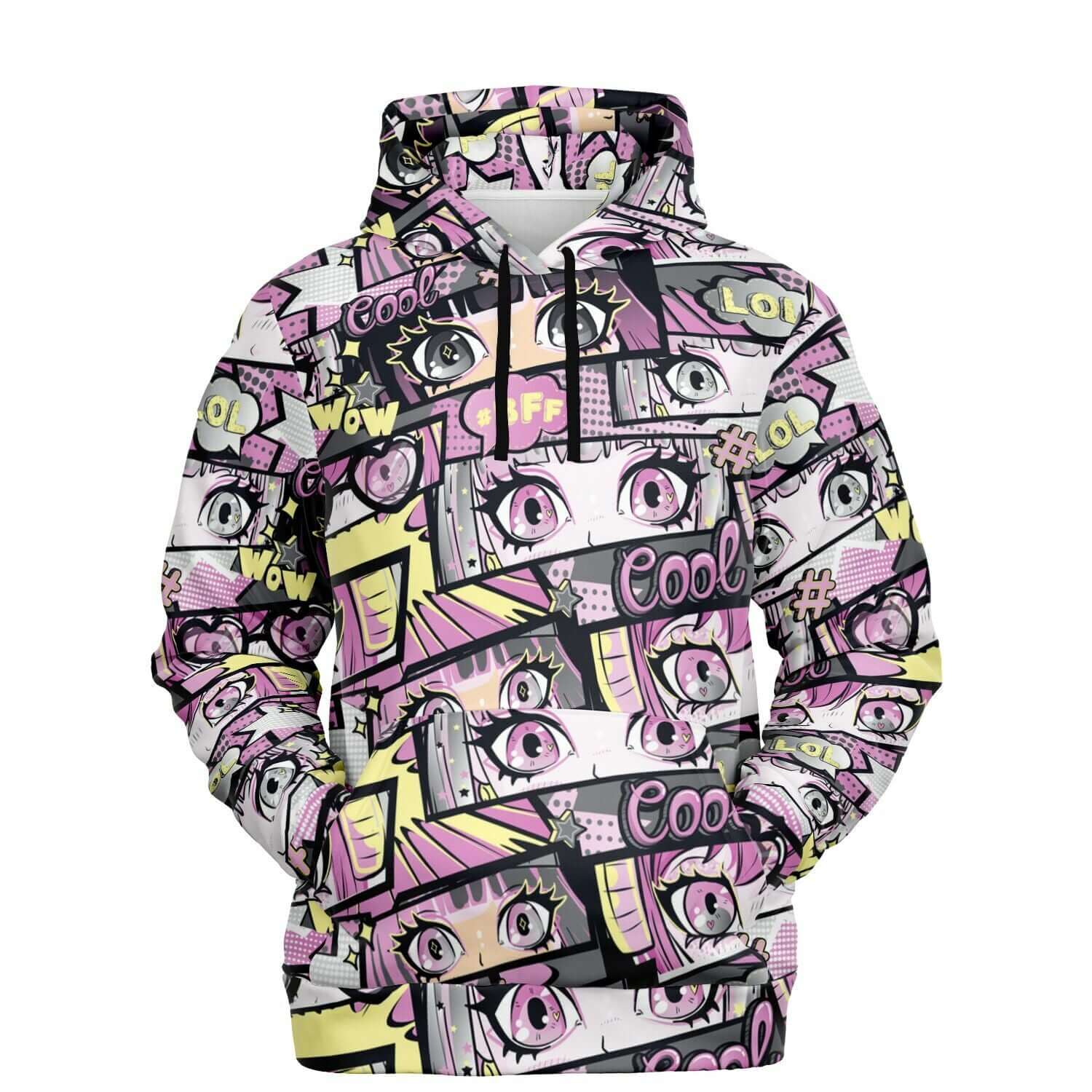 Manga Girl Hoodie | Light Pink Anime