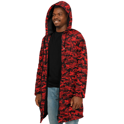 Army Red Camo Cloak With a Zipper | Ribooa